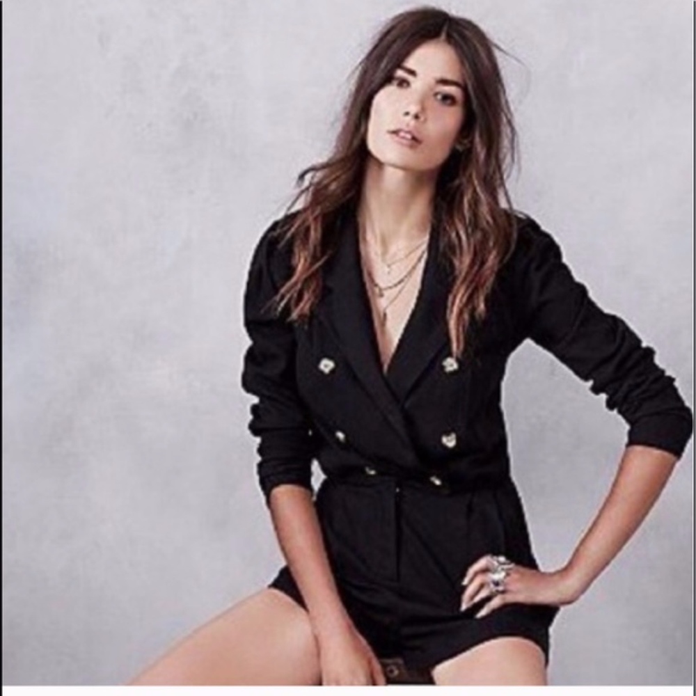 stone cold fox black pine romper